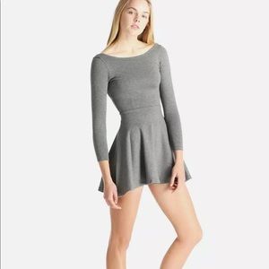 American apparel Ponte grey skater mini dress